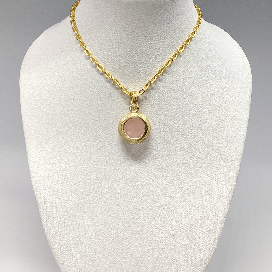 Rose Quartz Pendant - Rocks and Gems Canada