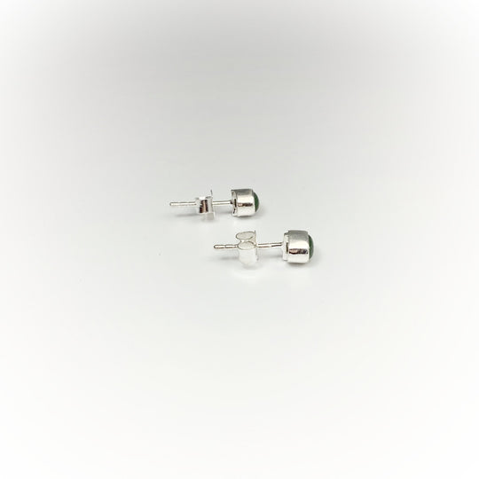 Green Aventurine Stud Earrings - Rocks and Gems Canada