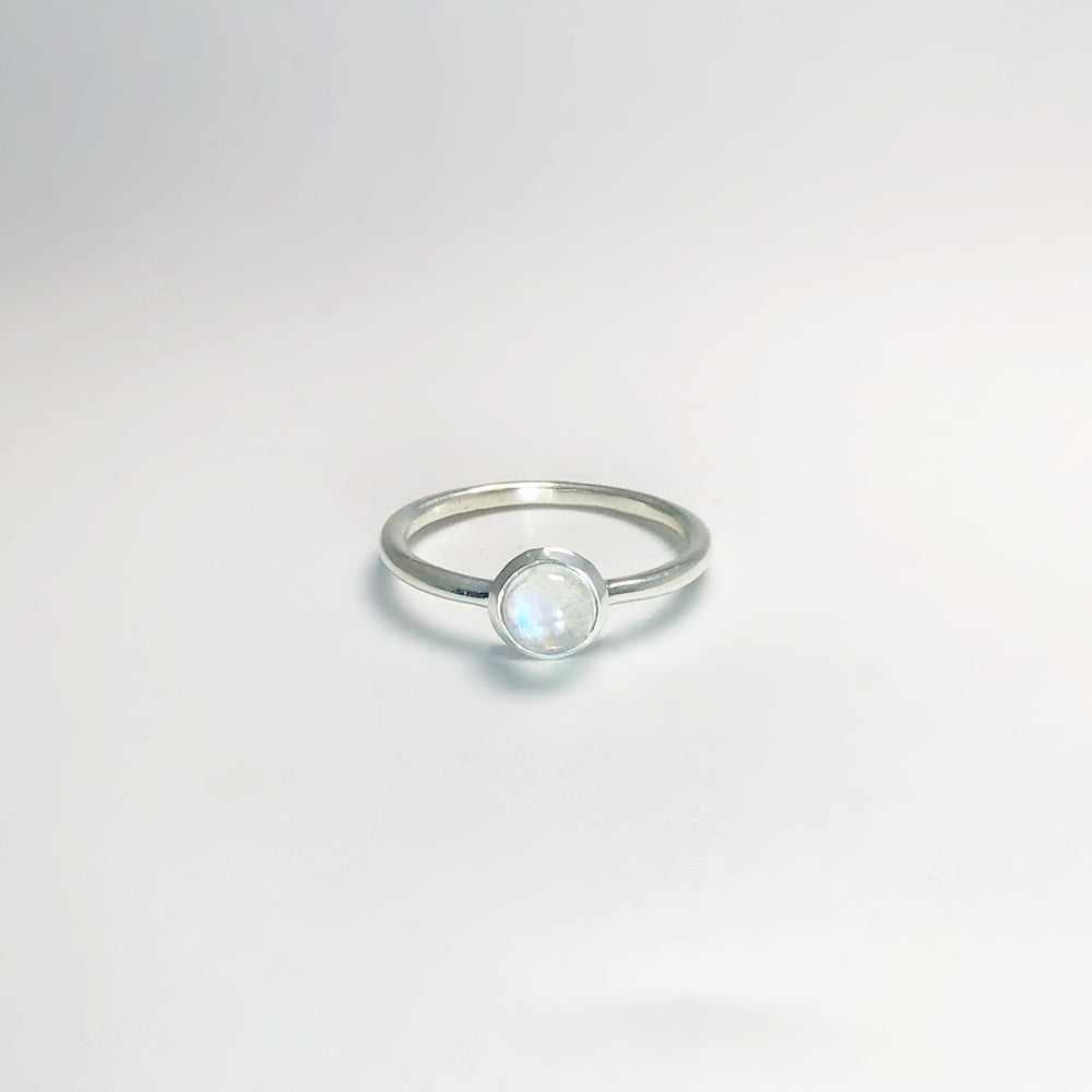 Rainbow Moonstone Ring - Rocks and Gems Canada