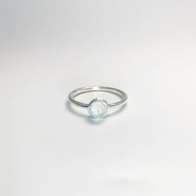 Rainbow Moonstone Ring