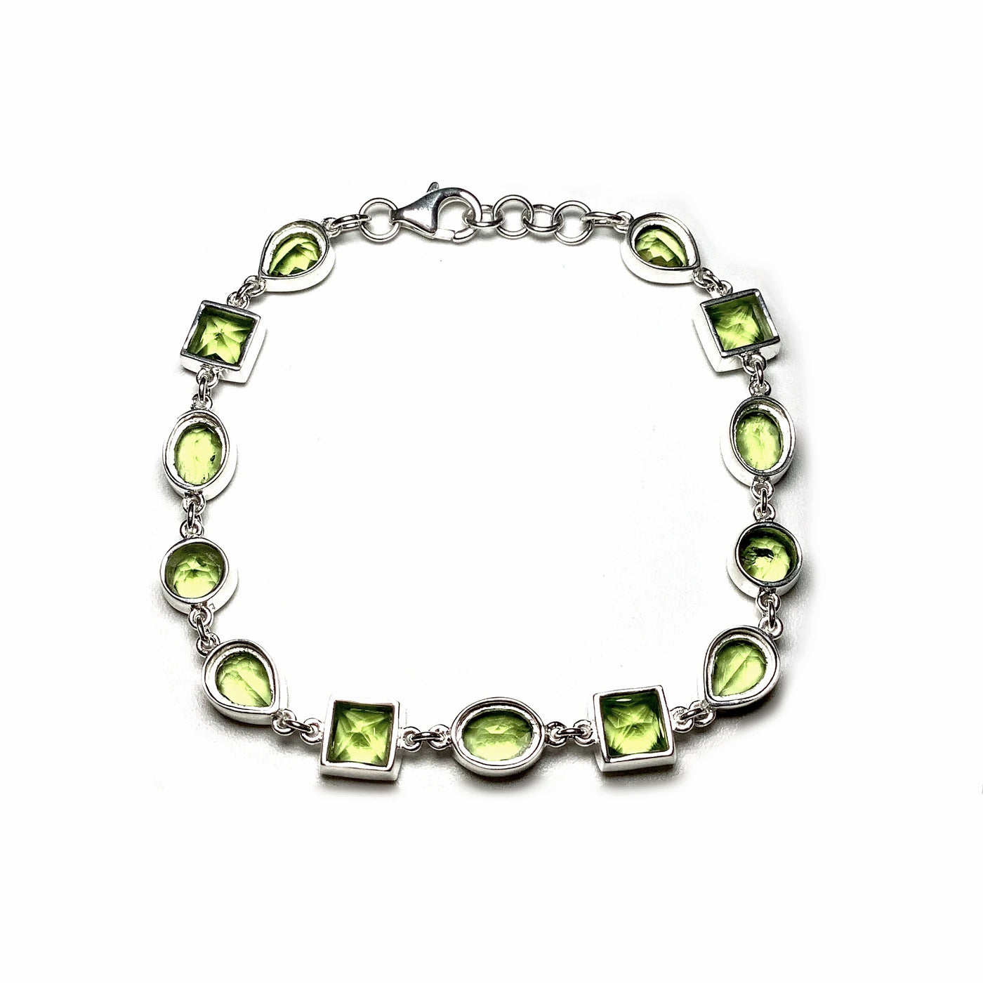 Peridot Sterling Silver Bracelet