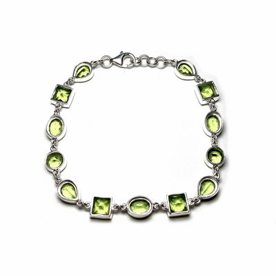 Peridot Sterling Silver Bracelet