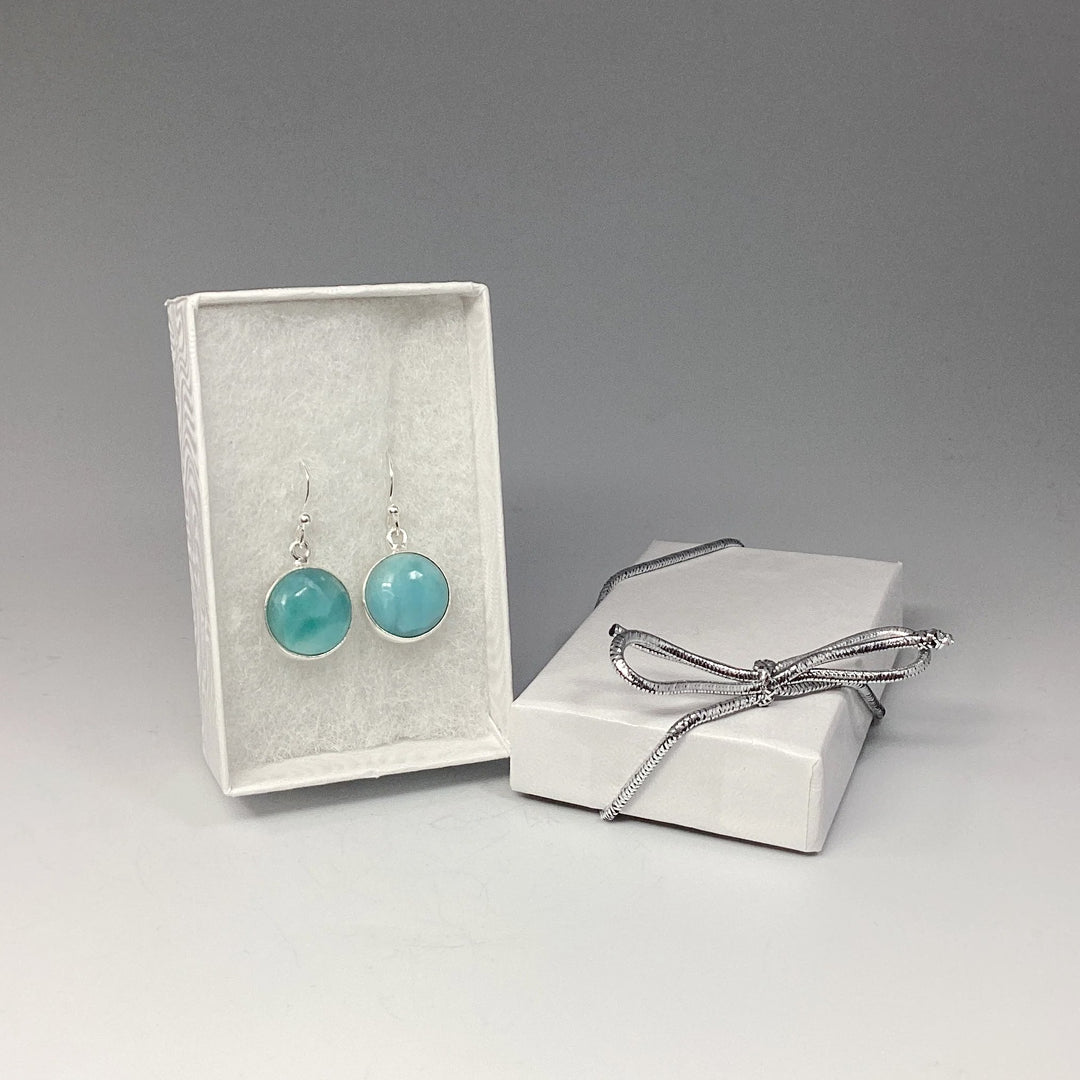 Larimar Dangle Earrings - Rocks and Gems Canada