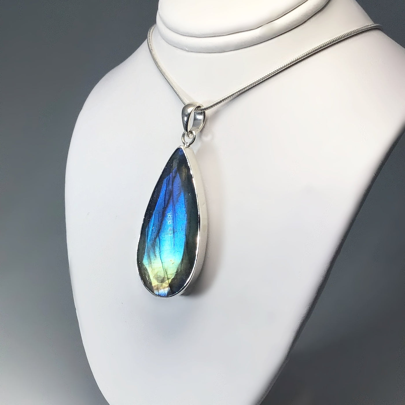 Faceted Labradorite Pendant