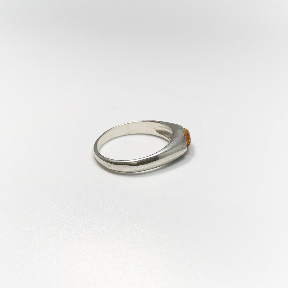 Cognac Amber Ring - Rocks and Gems Canada