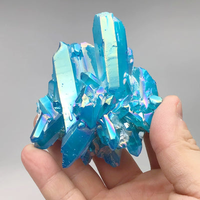 Rainbow Aqua Aura Quartz Cluster