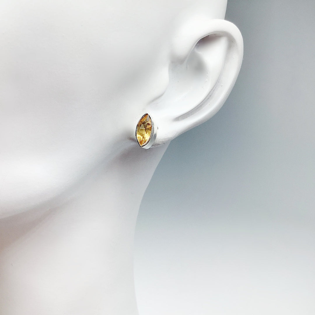 Citrine Stud Earrings - Rocks and Gems Canada