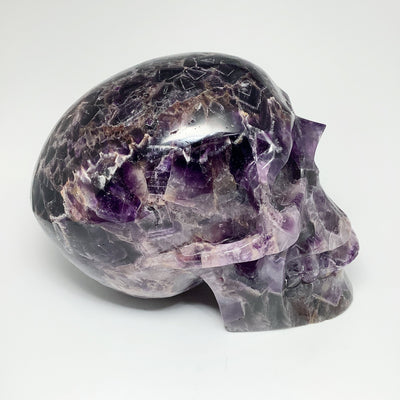 Large Chevron Amethyst Crystal Skull