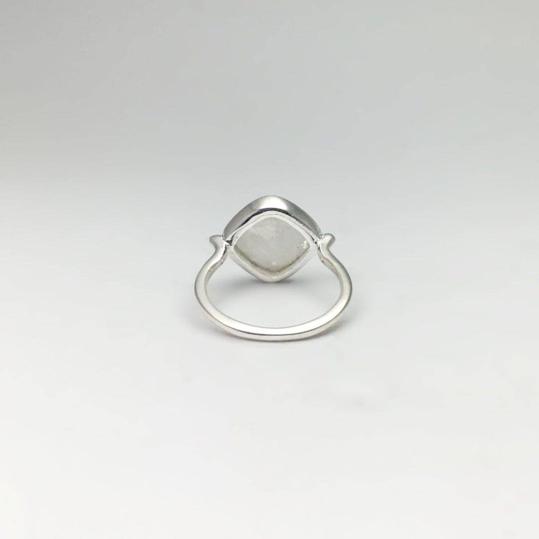 Rainbow Moonstone Ring - Rocks and Gems Canada