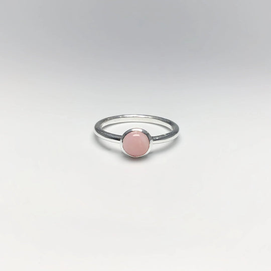 Pink Peruvian Opal Ring - Rocks and Gems Canada