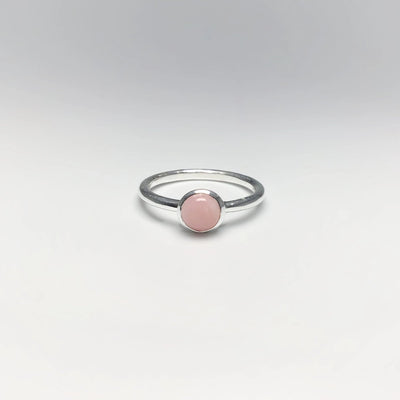 Pink Peruvian Opal Ring