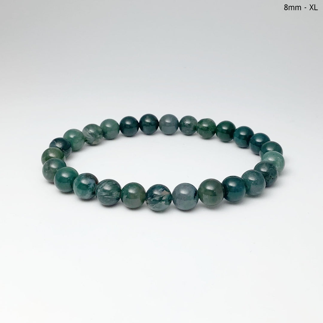 Moss Agate Beaded Bracelet - Rocks and Gems Canada