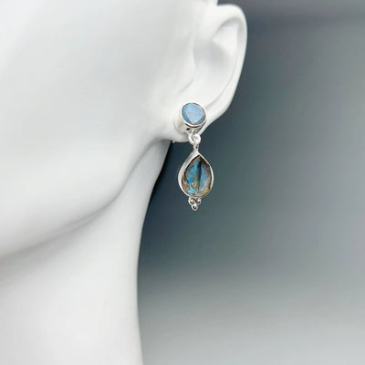 Labradorite Stud Earrings