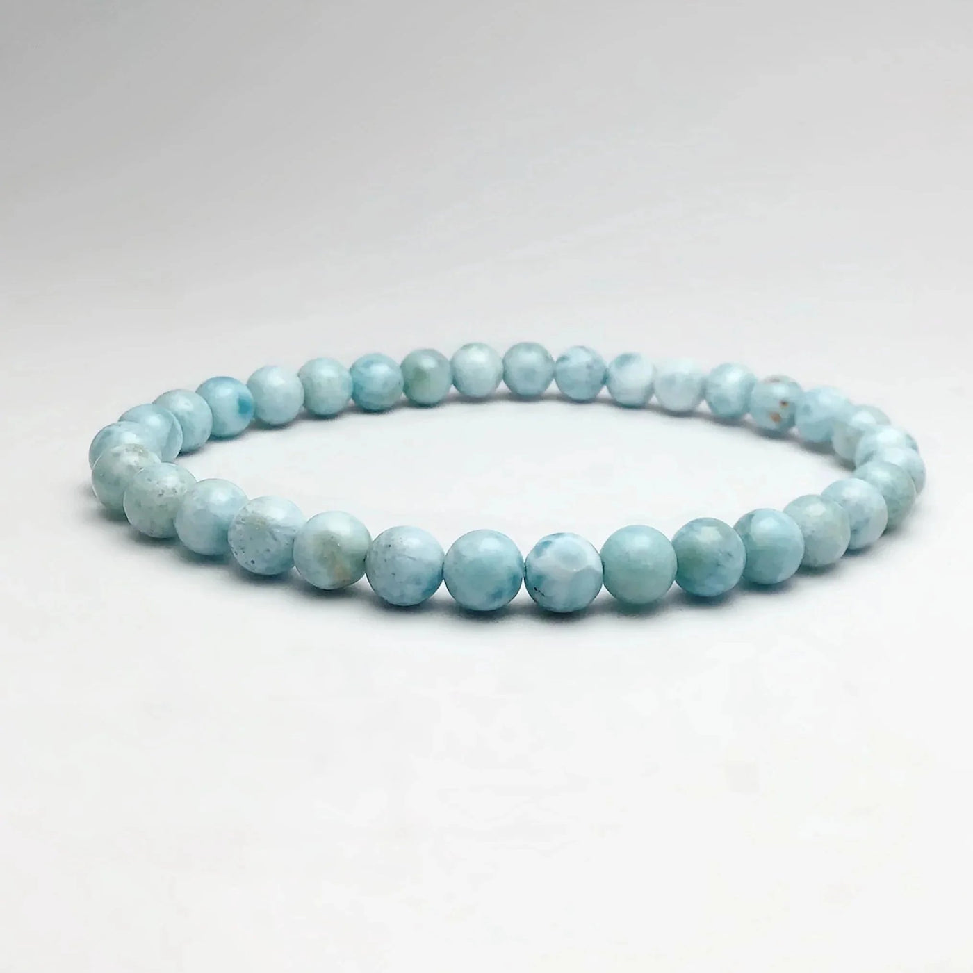 Larimar Beaded Bracelet - 6mm