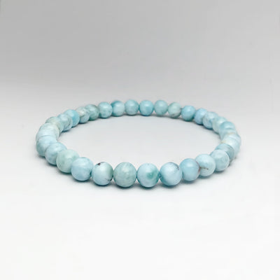 Larimar Beaded Bracelet - 6mm