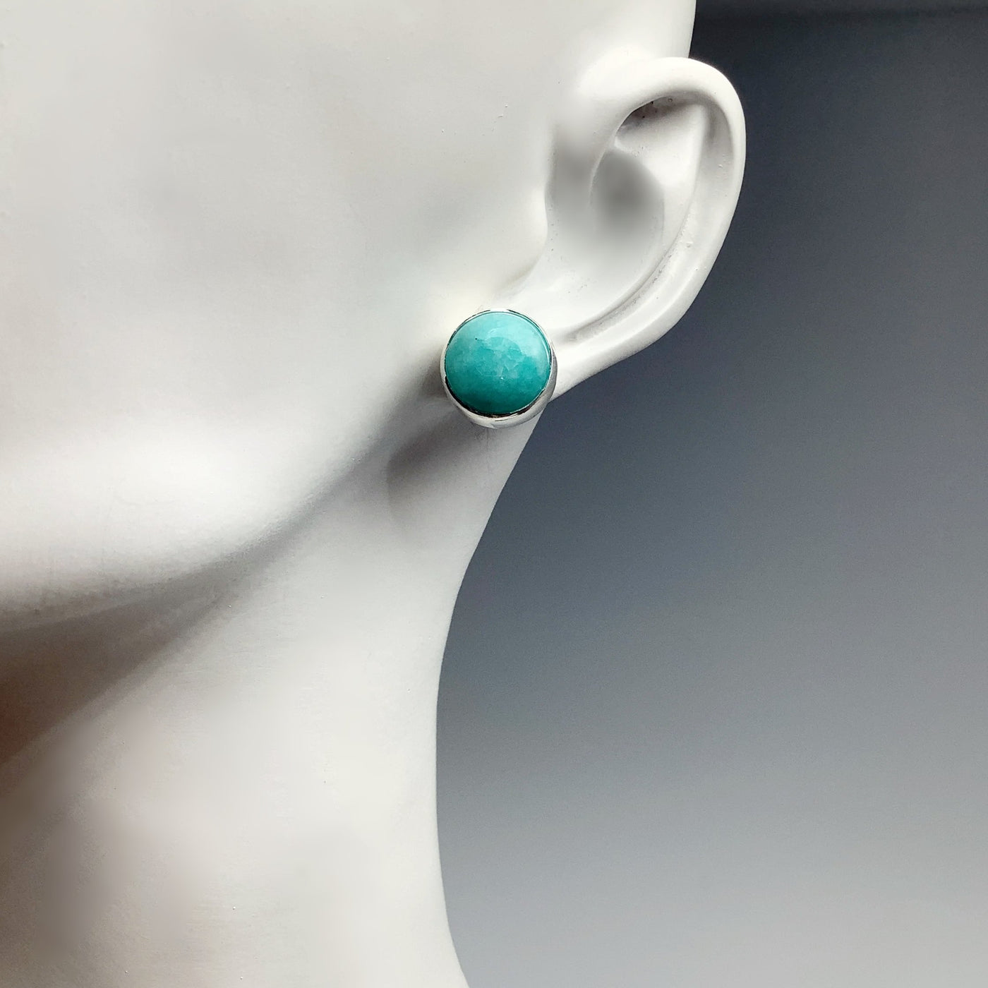 Amazonite Stud Earrings