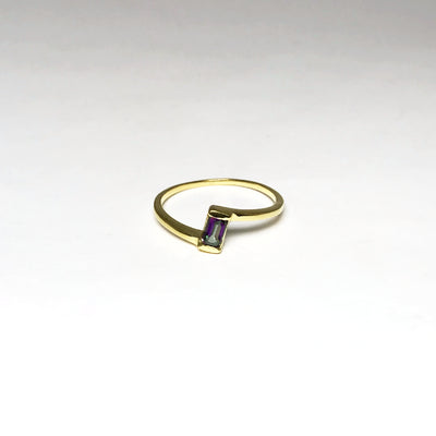 Mystic Topaz Gold Finish Ring