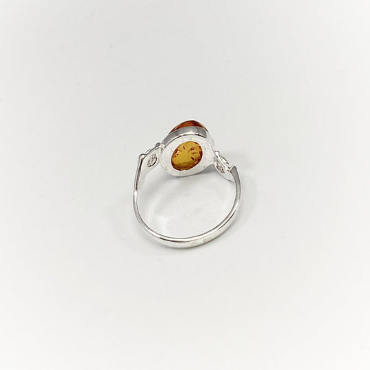 Cognac Amber Ring - Rocks and Gems Canada