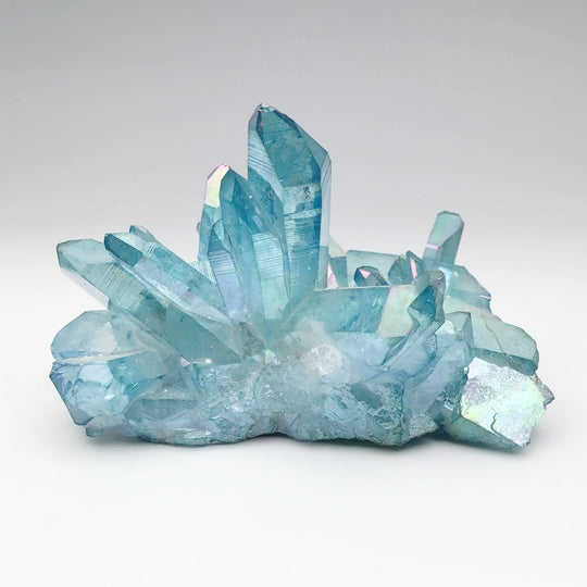 Aqua Aura Quartz Cluster - Rocks and Gems Canada