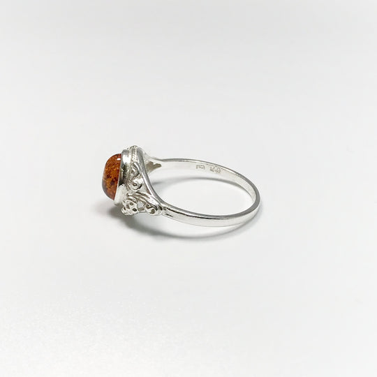 Cognac Amber Ring - Rocks and Gems Canada