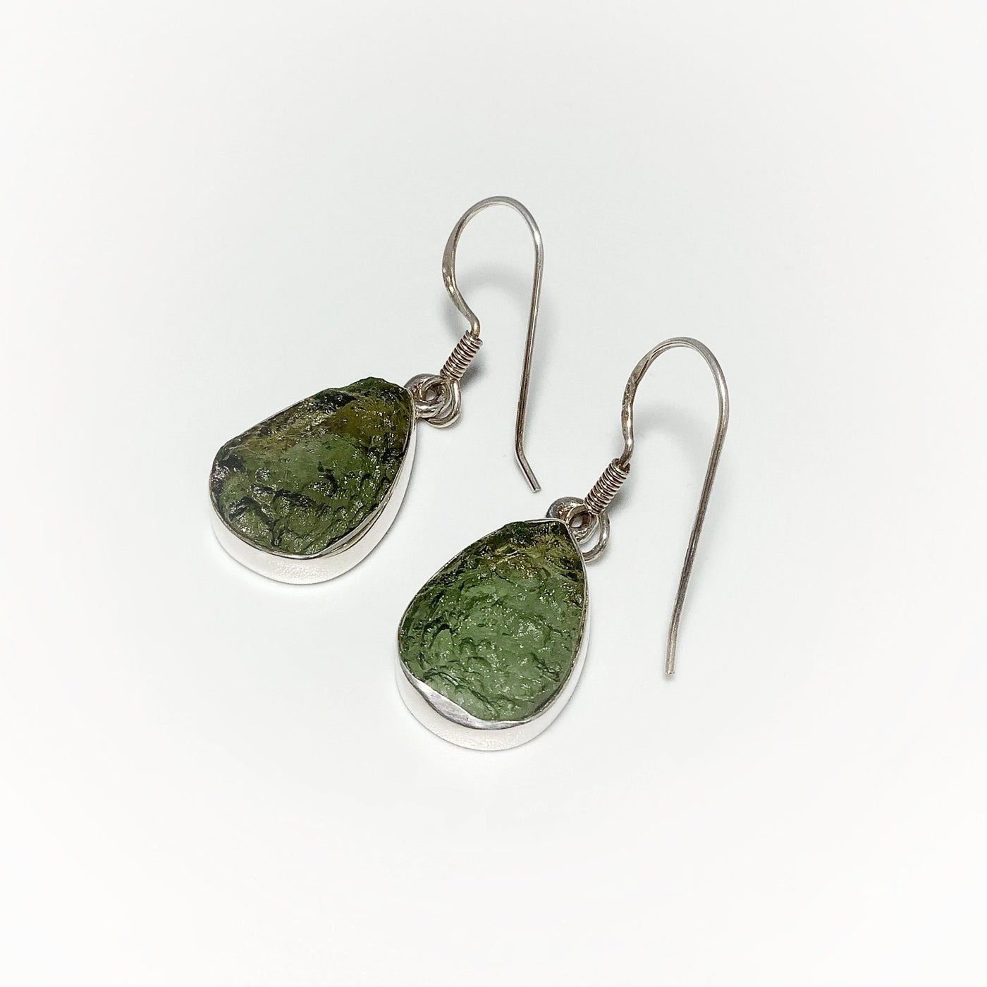 Moldavite Dangle Earrings