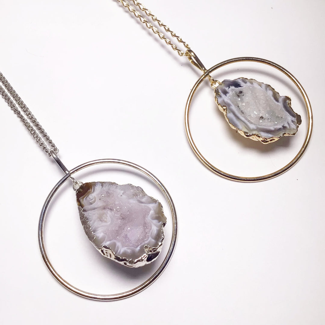 Geode Necklace - Rocks and Gems Canada