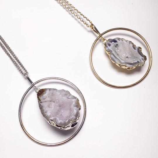 Geode Necklace - Rocks and Gems Canada