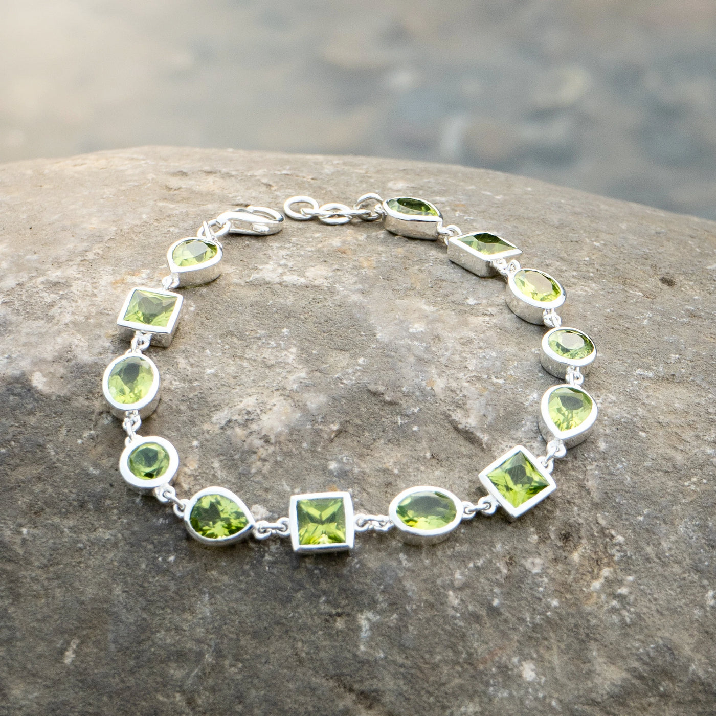 Peridot Sterling Silver Bracelet