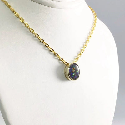Alberta Ammolite 14K Gold Pendant