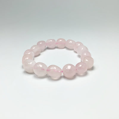 Rose Quartz Nugget Beaded Bracelet