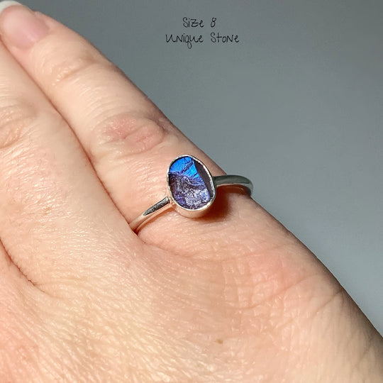 Raw Labradorite Ring - Rocks and Gems Canada