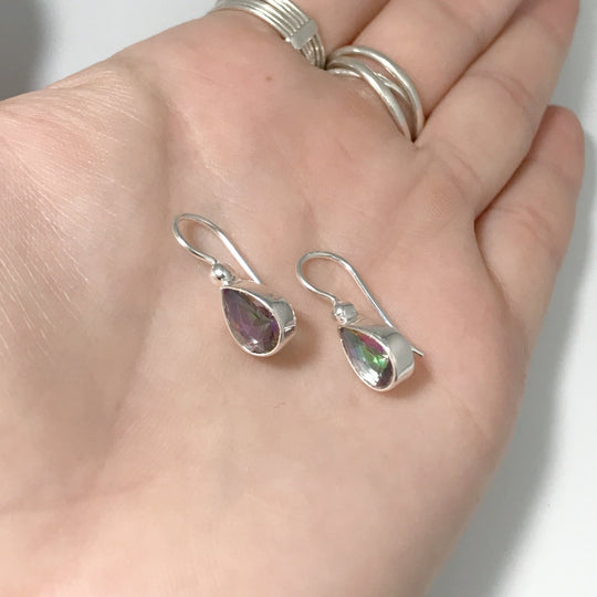 Mystic Topaz Dangle Earrings - Rocks and Gems Canada