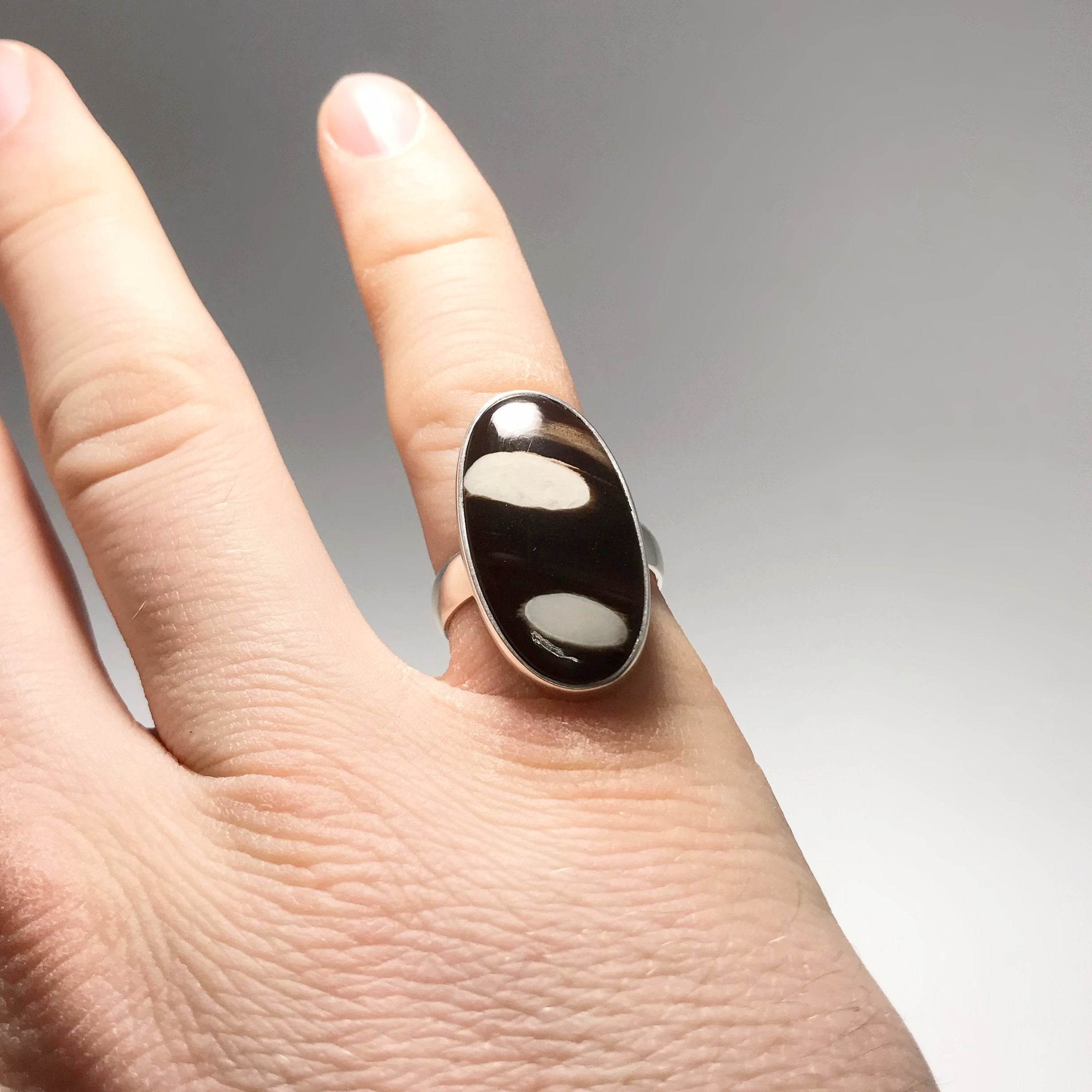 Petrified Peanut Wood Ring - Rocks and Gems Canada