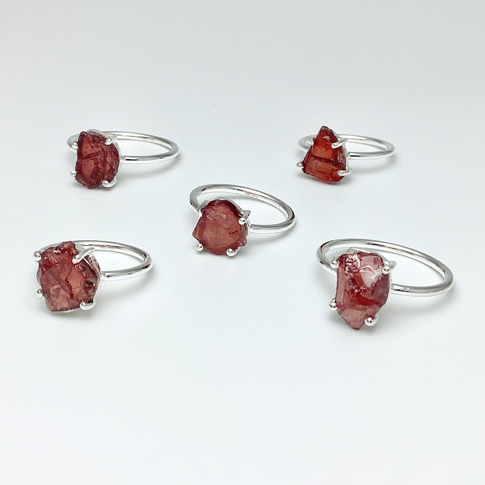 Raw Garnet Ring - Rocks and Gems Canada