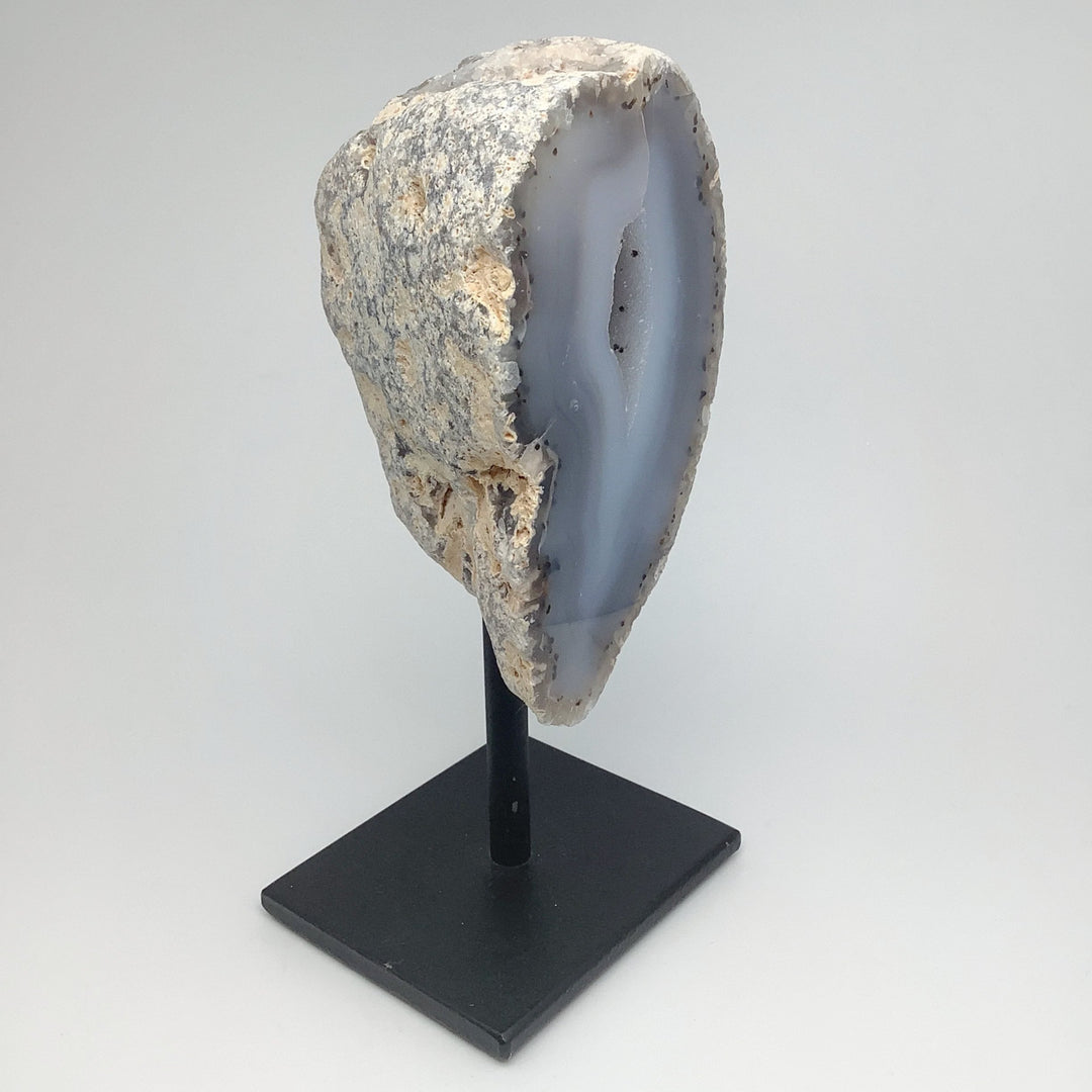 Natural Agate Geode on Stand - Rocks and Gems Canada