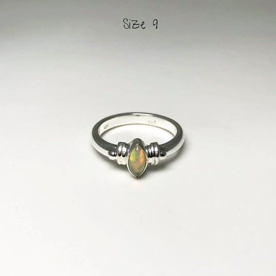 Ethiopian Fire Opal Ring - Rocks and Gems Canada