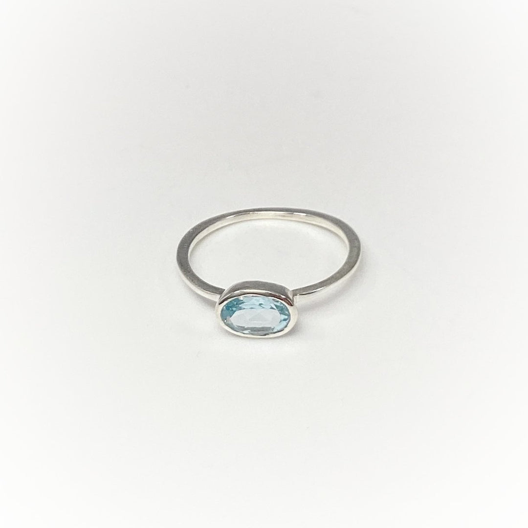 Blue Topaz Ring - Rocks and Gems Canada