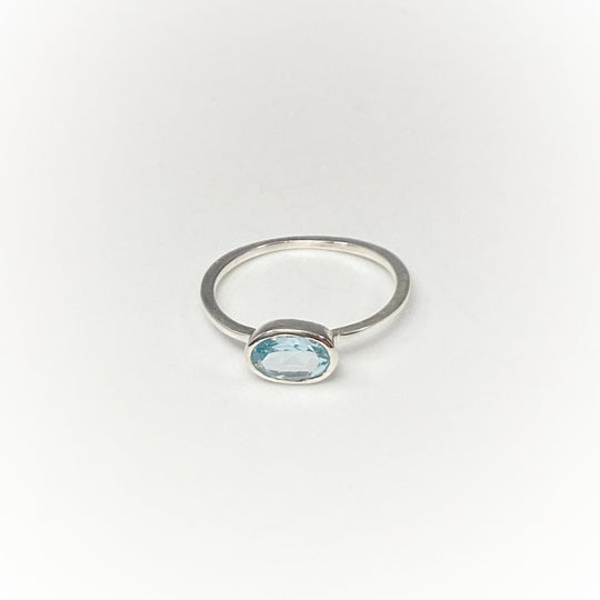 Blue Topaz Ring - Rocks and Gems Canada