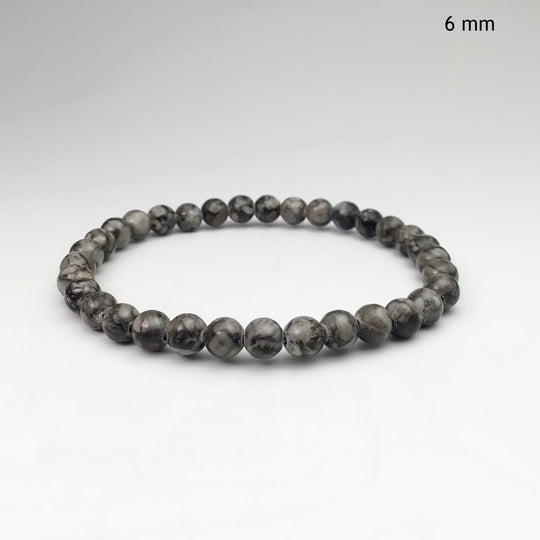 Fossil Stone Jasper Beaded Bracelet - Rocks and Gems Canada