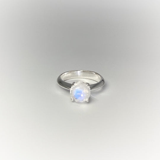 Rainbow Moonstone Ring - Rocks and Gems Canada