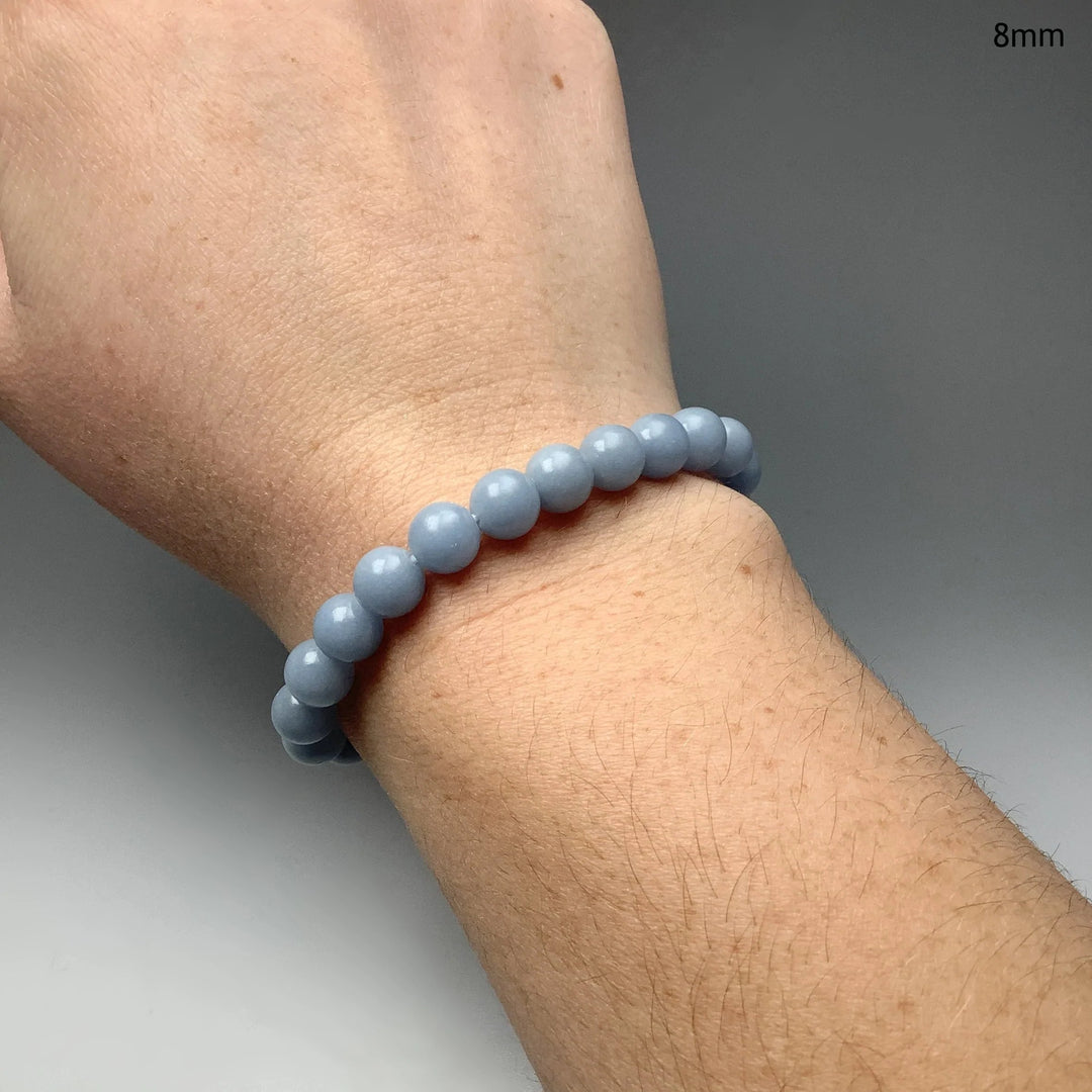 Angelite Beaded Bracelet - Rocks and Gems Canada