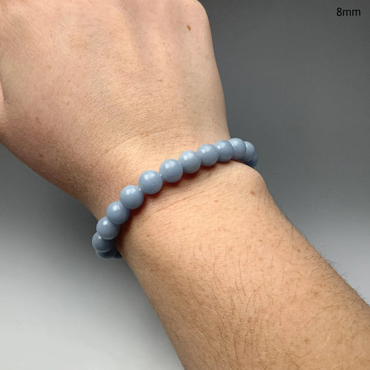 Angelite Beaded Bracelet - Rocks and Gems Canada