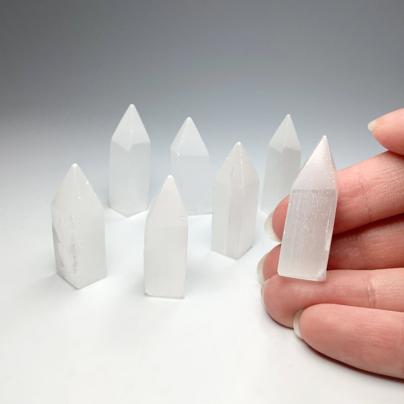 Selenite Point at $9 Each