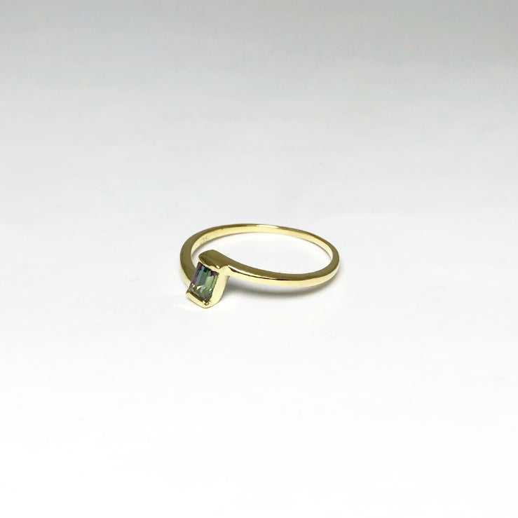 Mystic Topaz Gold Finish Ring - Rocks and Gems Canada