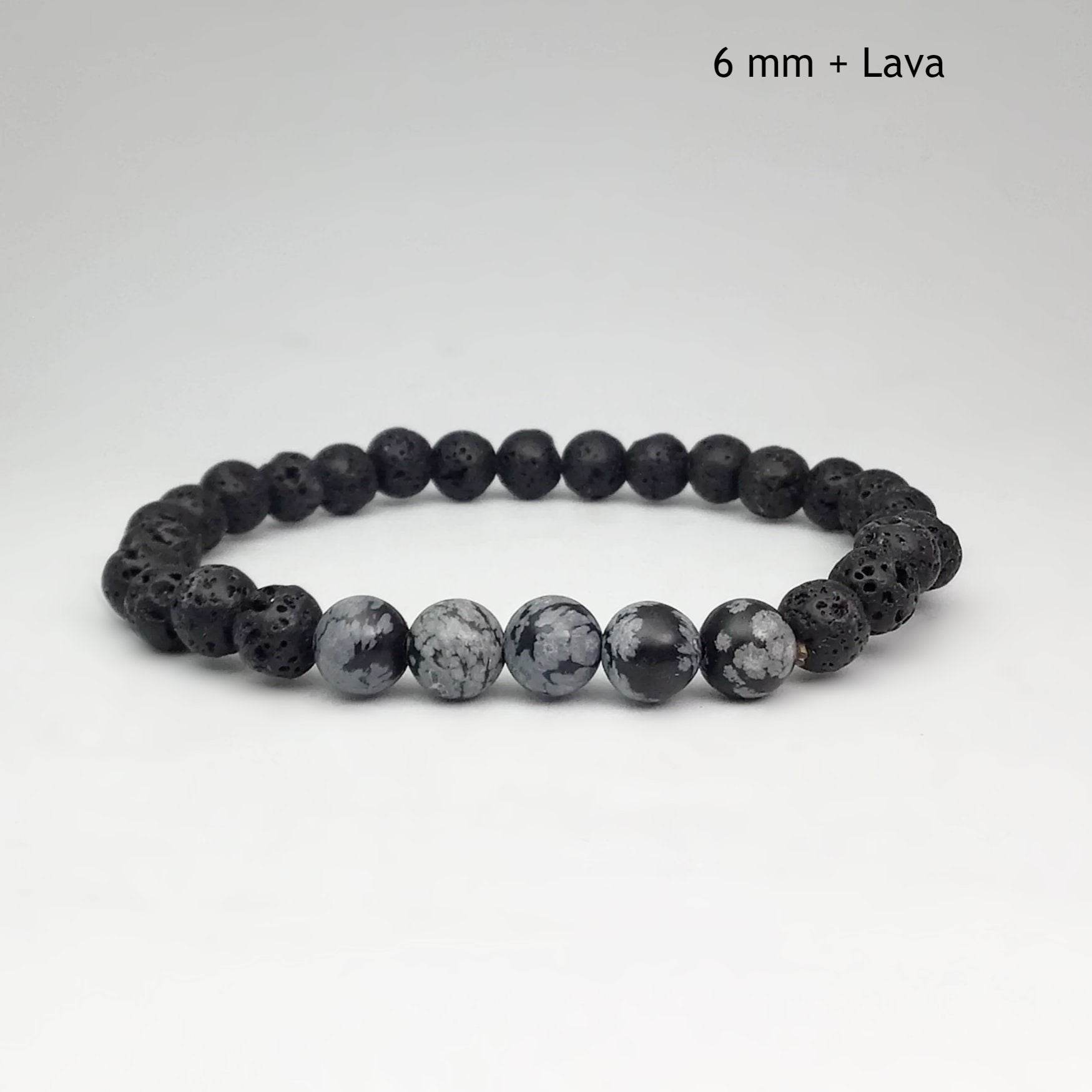 Snowflake Obsidian Beaded Bracelet – Rocks and Gems Canada