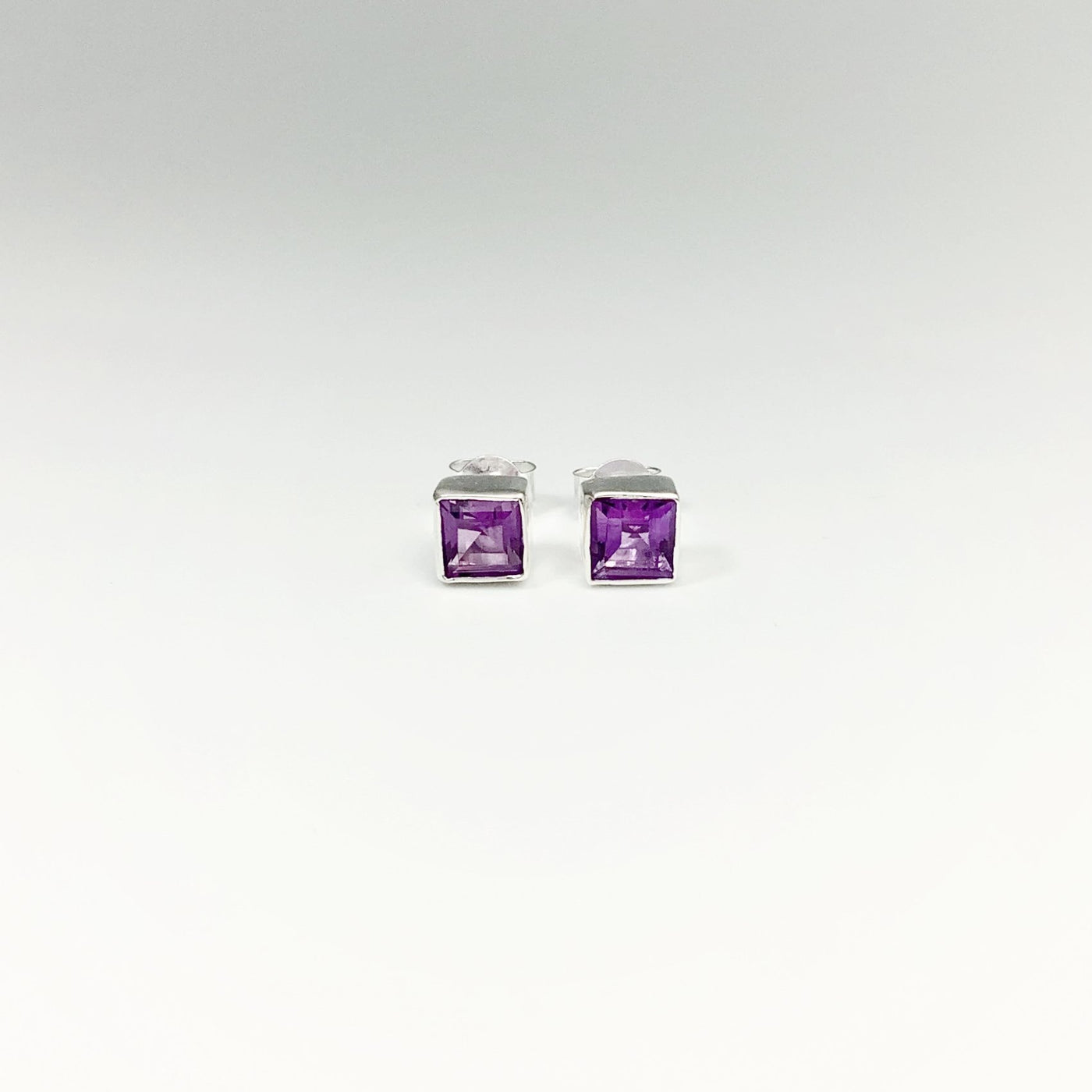 Amethyst Stud Earrings