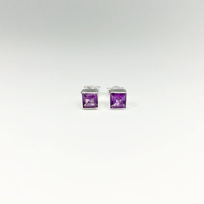 Amethyst Stud Earrings