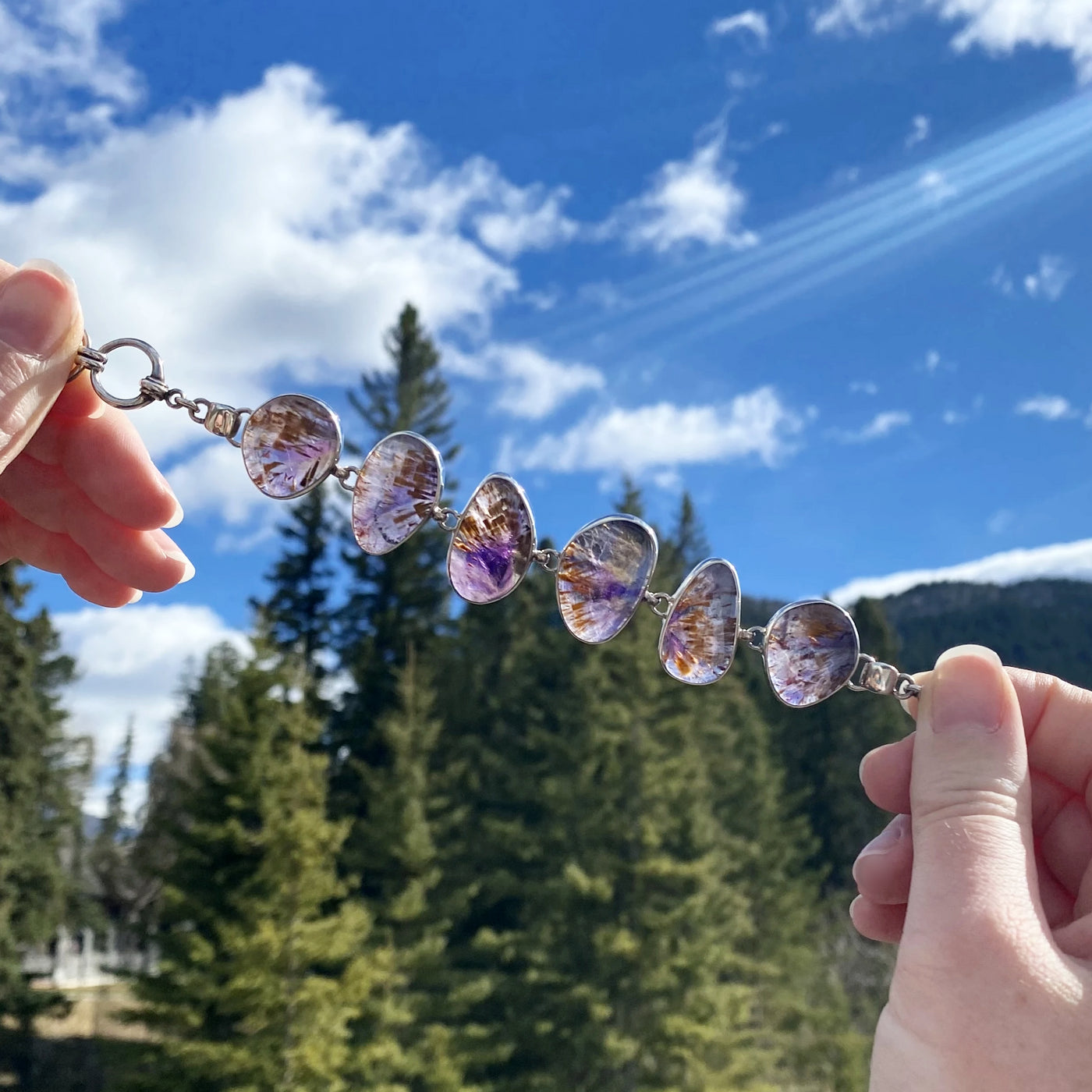 Super Seven Sterling Silver Bracelet