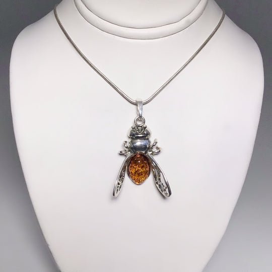 Cognac Amber Pendant - Rocks and Gems Canada