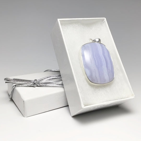 Blue Lace Agate Pendant - Rocks and Gems Canada